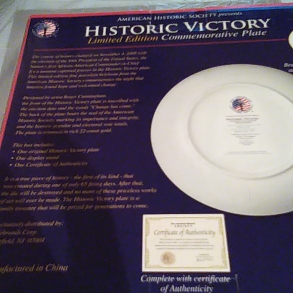 Historic Victory Plate 8" × 8" - Picture 1 of 9